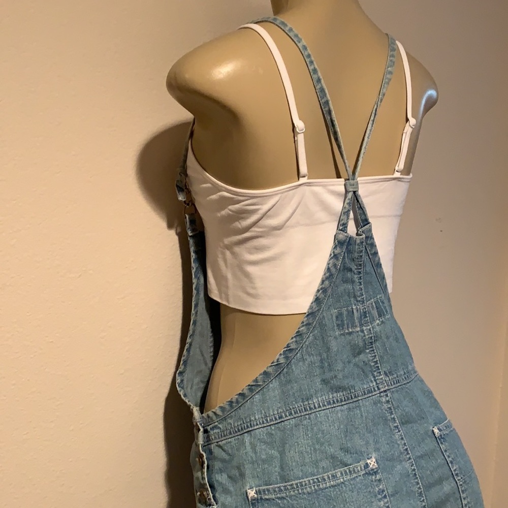 ❌SOLD❌VINTAGE💜Denim overalls - Picture 5 of 16